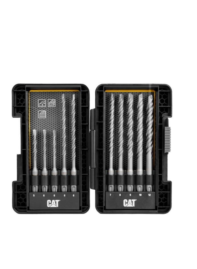 CATERPILLAR CAT DA03901 SDS Plus Drill Bits 10pcs  - Image 1