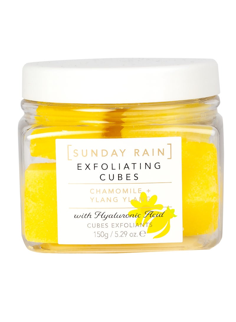 Sunday Rain Exfoliating Body Cubes with Hyaluronic Acid – Hydrating Sugar Scrub for Smooth, Radiant Skin – Vegan & Cruelty-Free – Gentle Body Exfoliator for Dry or Dull Skin – 150g - Image 1