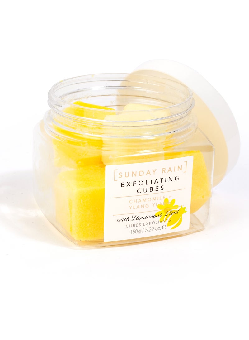 Sunday Rain Exfoliating Body Cubes with Hyaluronic Acid – Hydrating Sugar Scrub for Smooth, Radiant Skin – Vegan & Cruelty-Free – Gentle Body Exfoliator for Dry or Dull Skin – 150g - Image 4