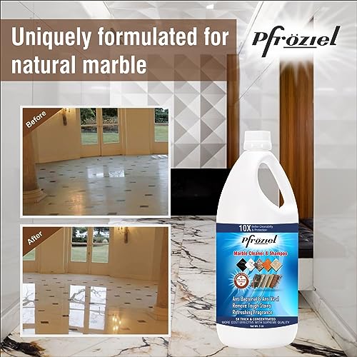 Pfroziel Marble and Granite Floor Cleaner Shampoo | Natural, Plant-Based Ingredients | Removes Anti-Viral, Anti-Bacterial, Biodegradable Safe for Home, Kitchen and Bathroom Floors, 1L (Pack of 1) - Image 4