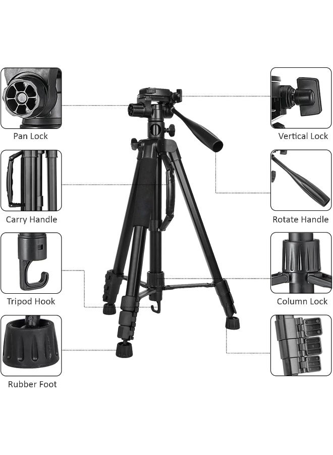 Coopic Renewed - COOPIC T900 Professional Video Camera Tripod - Image 3