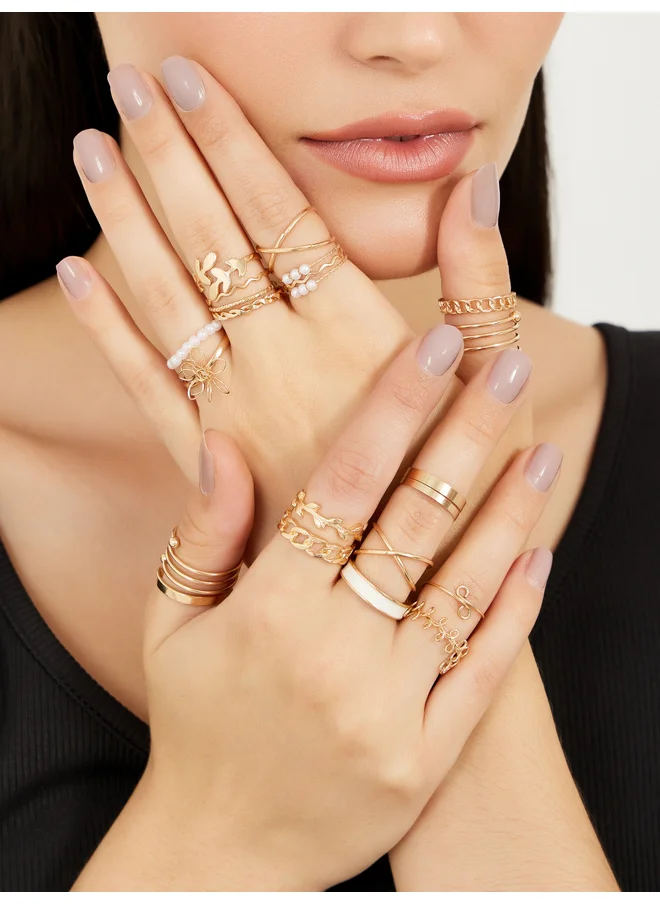 ستايلي Styli Set of 21 - Assorted Rings