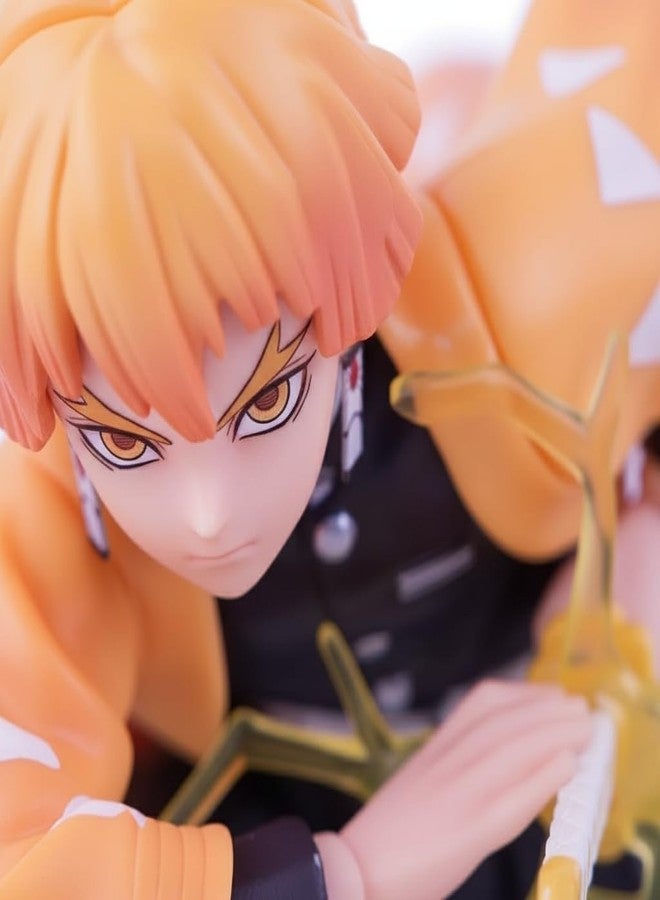 Offo 22cm Thunder Breathing Warrior Action Figure – Premium PVC Demon Hunter Collectible Statue for Office Desk, Home Shelf & Room Decor | Detailed Anime Display Model Gift for Fans and Collectors - Image 2
