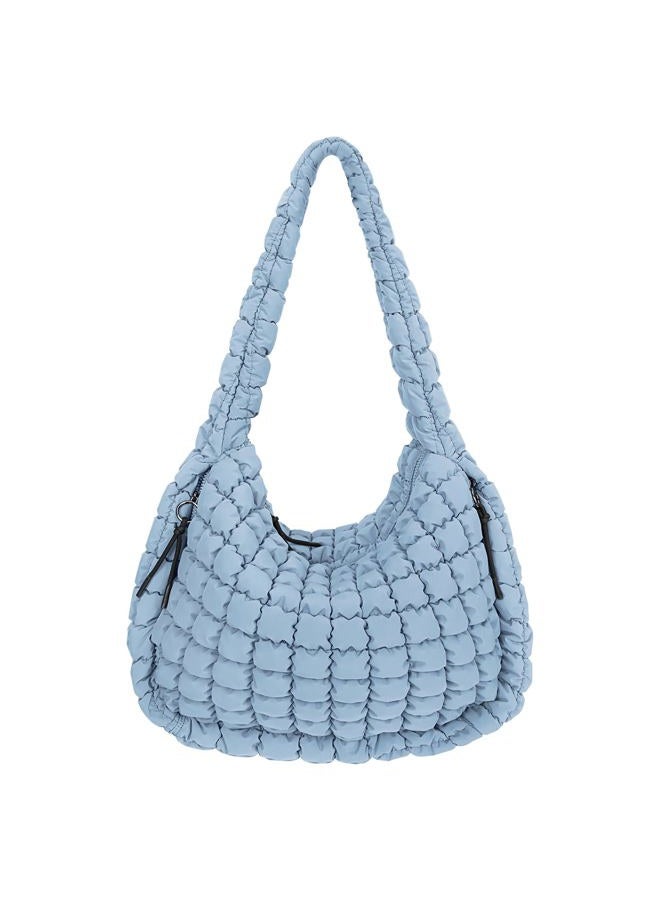 Juoxeepy Quilted Tote Bag Large Carryall Puffer Shoulder Lightweight Padding Hobo - Image 1
