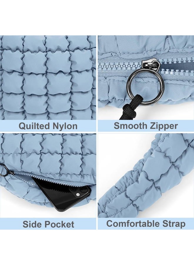 Juoxeepy Quilted Tote Bag Large Carryall Puffer Shoulder Lightweight Padding Hobo - Image 5
