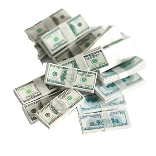 SXFSE 112 Dollhouse Miniature Scene Model Mini 200 Pieces Dollar Bills Set Multicolored - Image 5