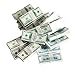SXFSE 112 Dollhouse Miniature Scene Model Mini 200 Pieces Dollar Bills Set Multicolored - Image 3