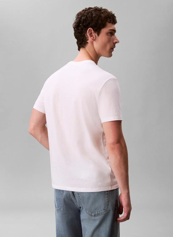 Calvin Klein Jeans  Micro Monologo Regular Fit T-Shirt for Men | Best Price UAE