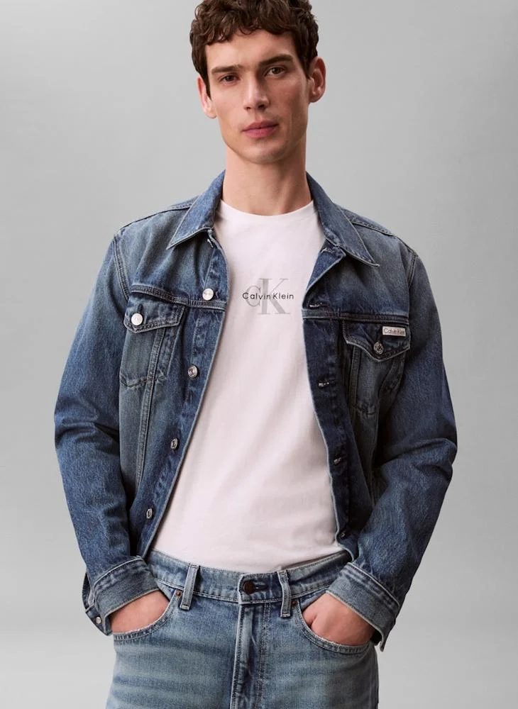 Calvin Klein Jeans  Micro Monologo Regular Fit T-Shirt for Men | Best Price UAE