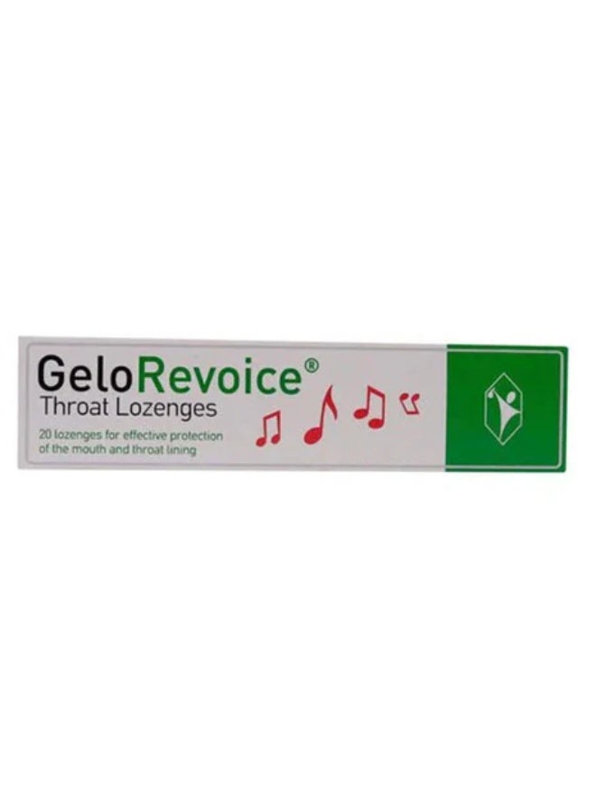 GeloRevoice جيلوريفويس أقراص استحلاب للحلق بنكهة الكرز والمنثول 20 قرصًا - راحة فعالة من جفاف الحلق وإجهاد الصوت - Image 4