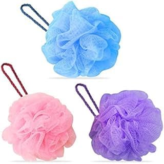 Mesh Bath Shower Loofah Sponge, Pink and Blue, Pack of 2 - Image 2