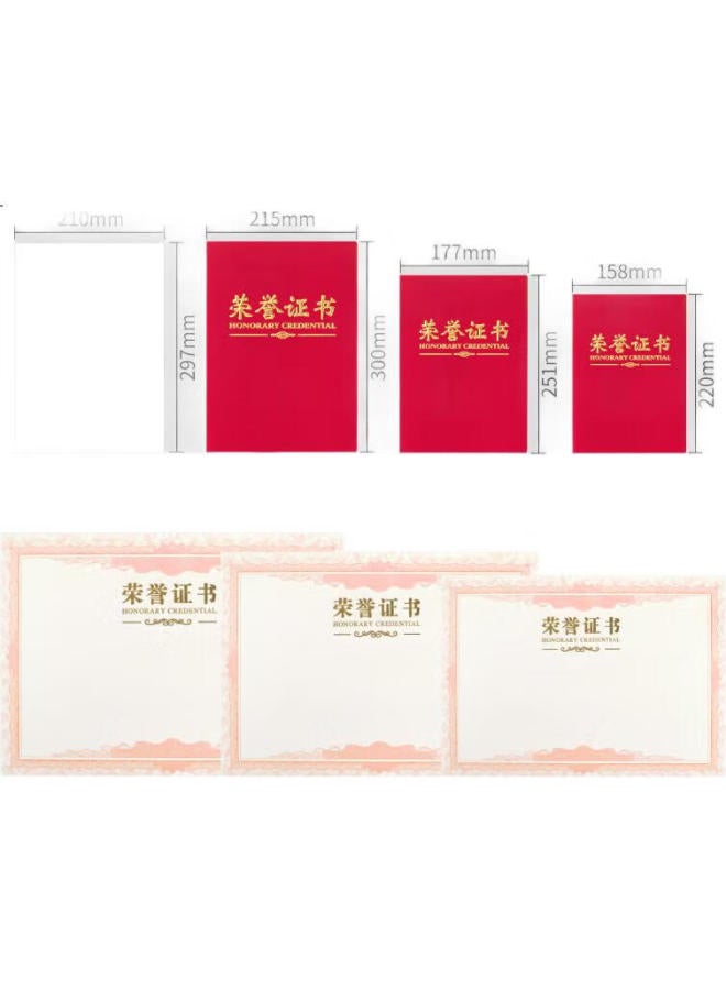 DSB [Lowest Price Online] Dsb 8K/10 Pack Velvet Classic Honor Certificate, Customizable Award Certificate, Award Certificate Cover [Includes 20 Inner Pages] 050809 - Image 2