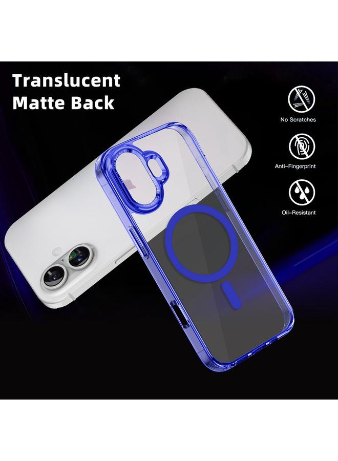 اس-توب جراب لهاتف iPhone 16 بلون ثلجي من سلسلة Magsafe المغناطيسية، جراب هاتف هجين من مادة TPU من البولي يوريثين الحراري - Image 3