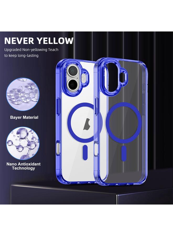 اس-توب جراب لهاتف iPhone 16 بلون ثلجي من سلسلة Magsafe المغناطيسية، جراب هاتف هجين من مادة TPU من البولي يوريثين الحراري - Image 2