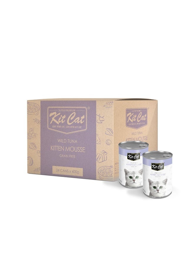 كيت كات طعام كيت كات موس التونة البرية للقطط الصغيرة، طعام رطب فائق الجودة خالي من الحبوب للقطط الصغيرة النامية - Image 2
