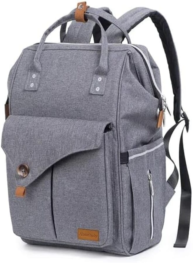 Linen Unisex Diaper Back Bag For Baby