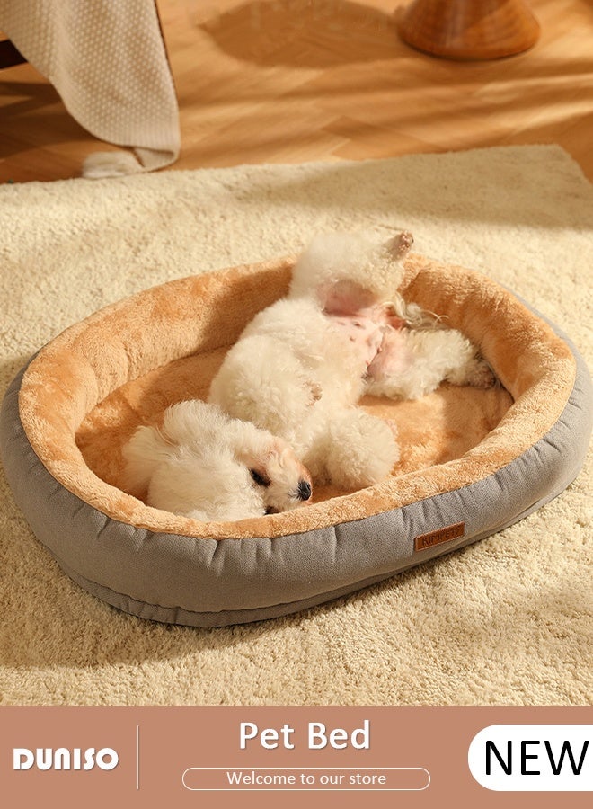 DUNISO Pet Nest Cat Bed Dog Pet Bed Kennel Non-Slip Winter Warm Small Dog Kennel Sleeping Removed Washed Soft Puppy Cushion Cat Suplies Washable Small Pet Bed - Image 1