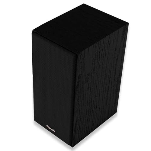 Klipsch Reference Next-Generation R-40M Horn-Loaded Bookshelf Speakers with 4” Spun-Copper Woofers for Best-in-Class Home Theater Sound in Black - Image 3