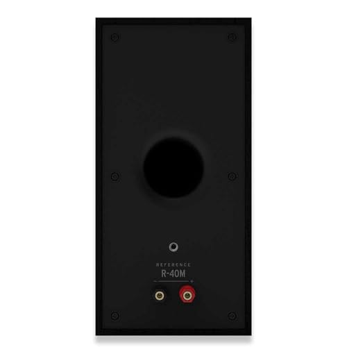 Klipsch Reference Next-Generation R-40M Horn-Loaded Bookshelf Speakers with 4” Spun-Copper Woofers for Best-in-Class Home Theater Sound in Black - Image 2