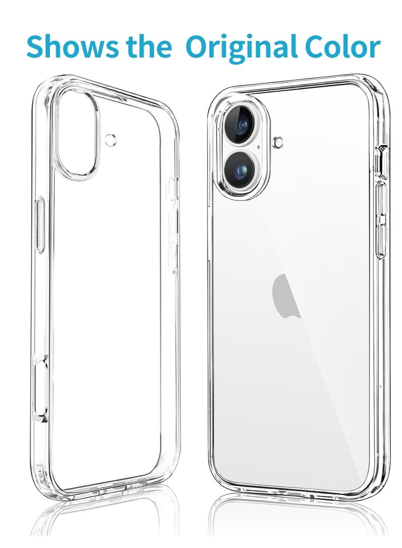 BORTONY iPhone 16 Plus Case Cover 6.7 Inch Scratch Resistant Crystal Clear Soft TPU iPhone 16 Plus Cover Precise Cutouts Slim Fit Protective Case Easy to Install Compatible with Apple iPhone 16 Plus - Image 1