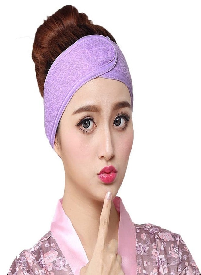 Myynti Spa Headband Facial Make up Hair Band Adjustable Washable Head Wrap Stretch Towel Yoga Sport Multiuse Multicolor Pack of 2 - Image 1