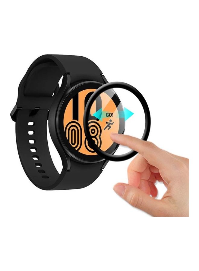 NIBEMINENT 4-Piece of 3D Screen Protector for Samsung Galaxy Watch 4 40mm Black - Image 2