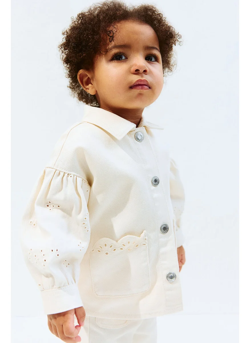 اتش اند ام Broderie Anglaise-Detail Overshirt