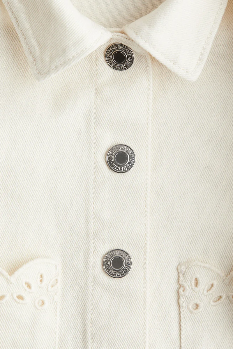 H&M Broderie Anglaise-Detail Overshirt
