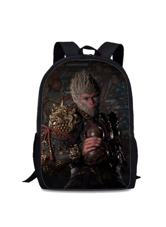 Black Myth Wukong Game Peripheral Student Backpack - Image 1