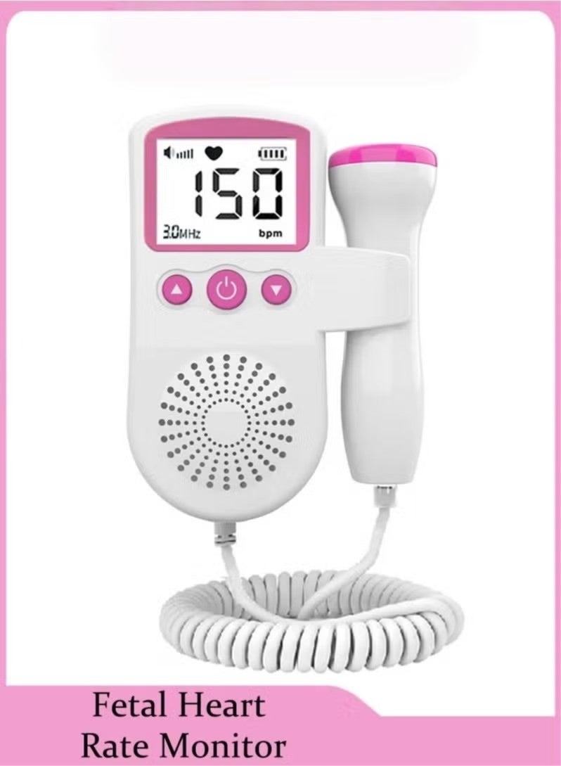 JWSISSIE Fetal Heart Rate Monitor, Portable Ultrasound Doppler, with LCD Screen - Image 1