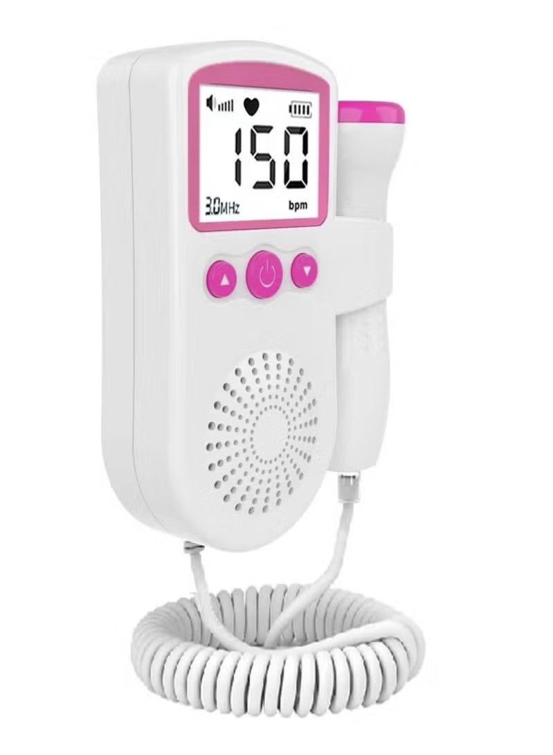 JWSISSIE Fetal Heart Rate Monitor, Portable Ultrasound Doppler, with LCD Screen - Image 2