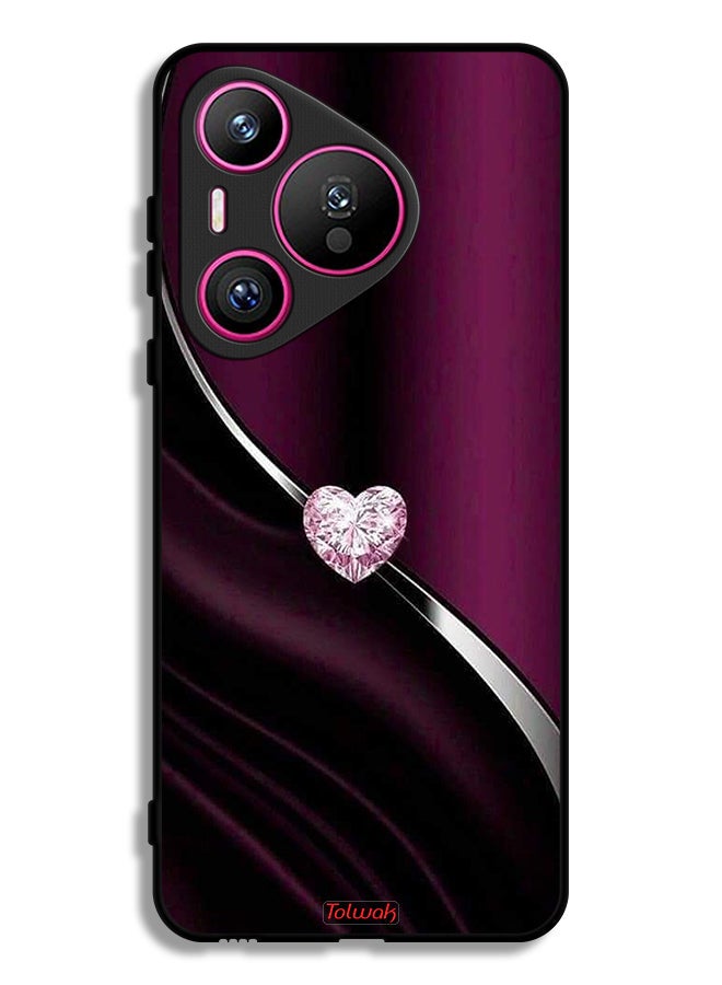 Tolwak Huawei Pura 70 Protective Case Cover Diamond Heart - Image 1