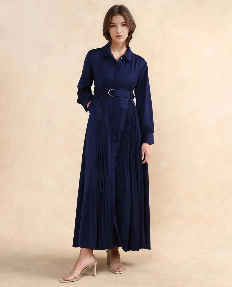 Rareism Women's Formal Dress With Pleated Detail