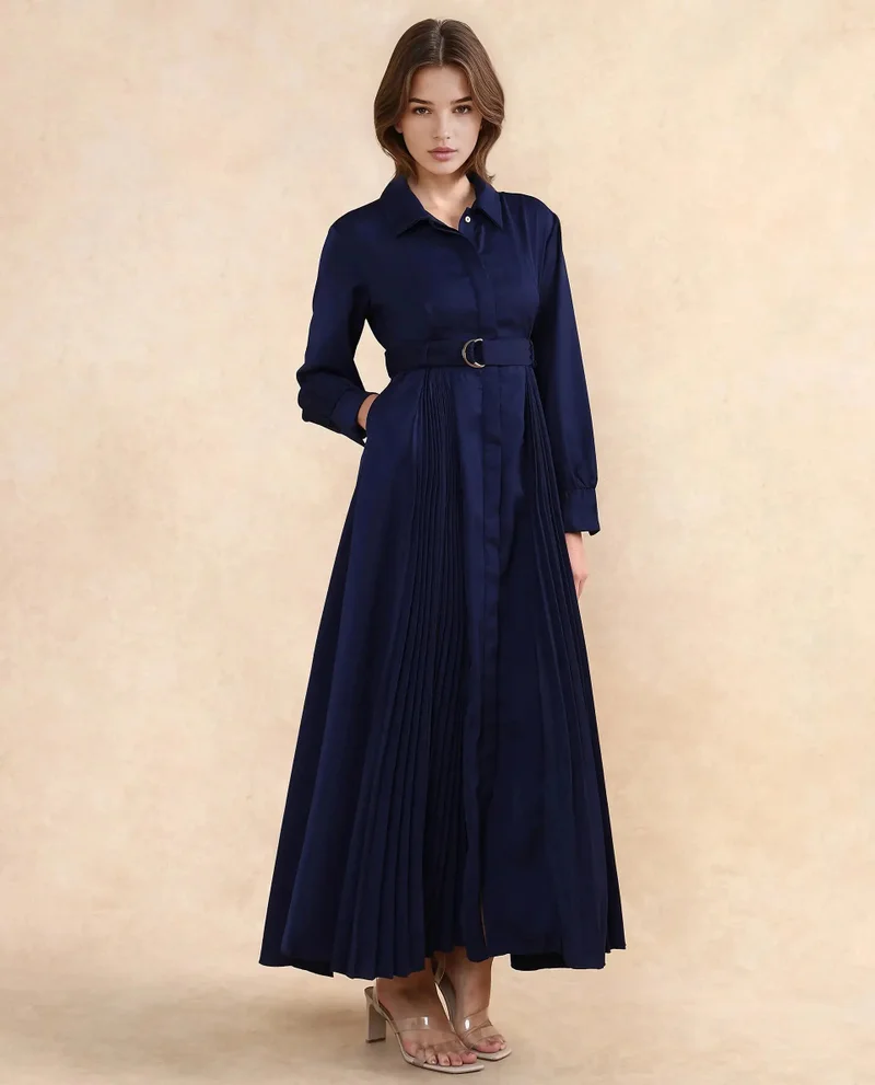 Rareism Women's Formal Dress With Pleated Detail