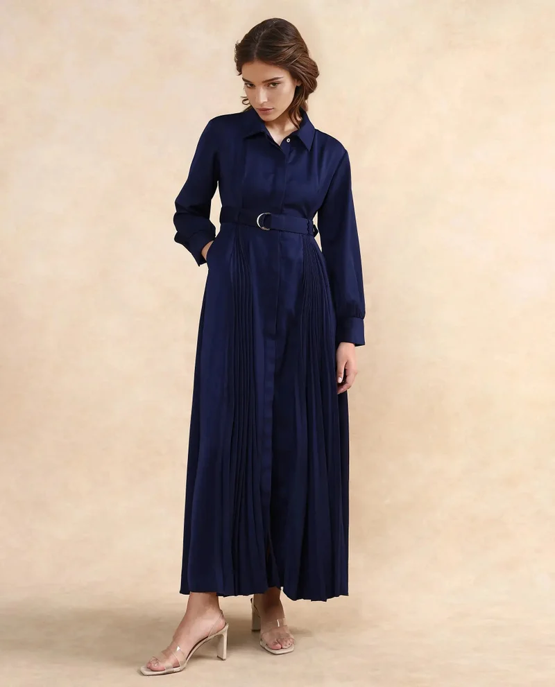 Rareism Women's Formal Dress With Pleated Detail