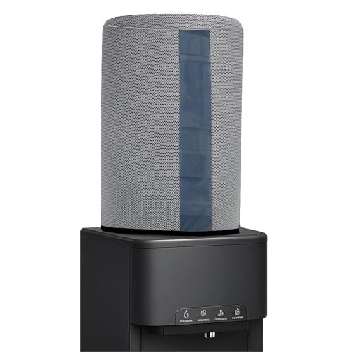 Crasome Water Dispenser for 20 ltr / Litre Bottle Jar Cover with Transparent Strap - Grey (DC-TS-Grey) - Image 1