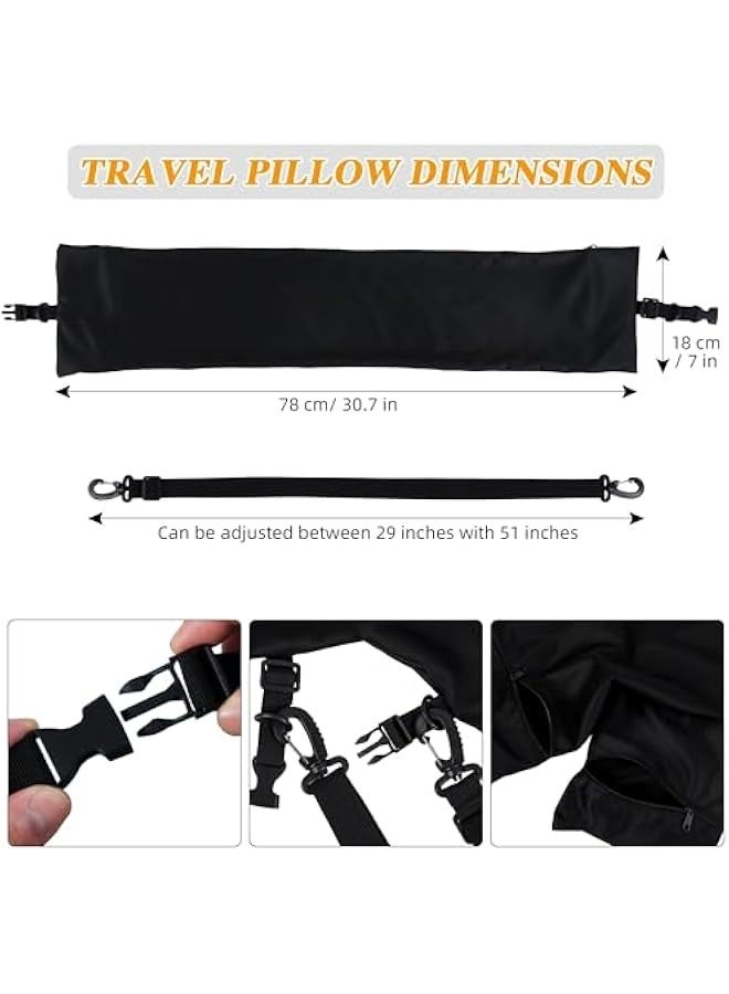 TRASSLE Travel Pillow Stuffable with Clothes Adjustable Stuffable Travel Neck Pillow, Waterproof Travel Pillowcase for 3 Days’ Essentials, No Filler, Comfortable Lycra Fabric  - Image 2