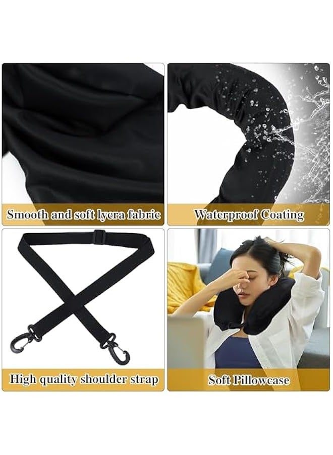 TRASSLE Travel Pillow Stuffable with Clothes Adjustable Stuffable Travel Neck Pillow, Waterproof Travel Pillowcase for 3 Days’ Essentials, No Filler, Comfortable Lycra Fabric  - Image 3
