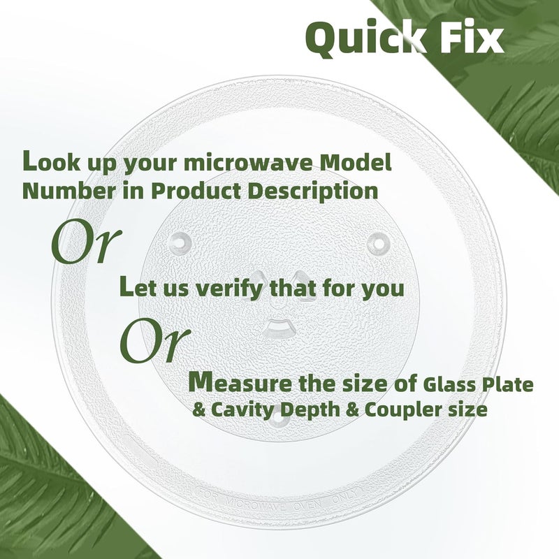 Gemroom 11.5" Microwave Turntable Compatible with Samsung DE63-00624A DE74-20102D, 11 1/2 inch Replacement Microwave Glass Plate for GE WB49X10097 WB49X10224 - Image 5