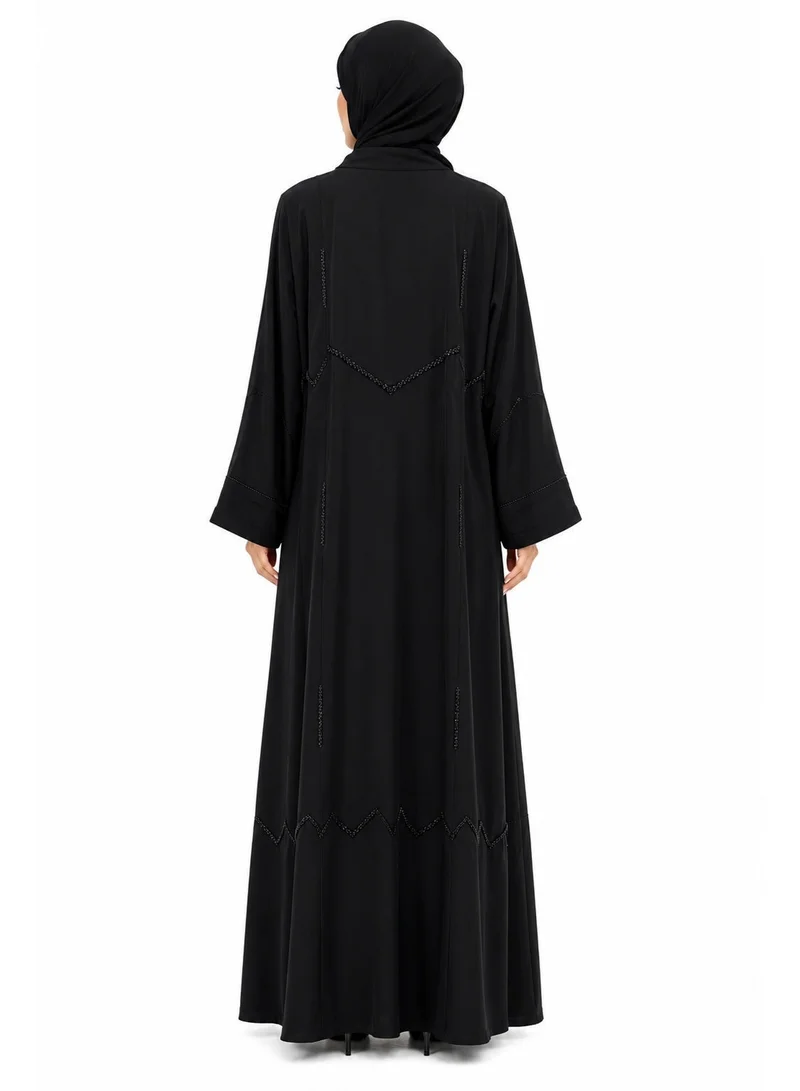 عباءات ريم Women's Embellished Abaya with Matching Sheila