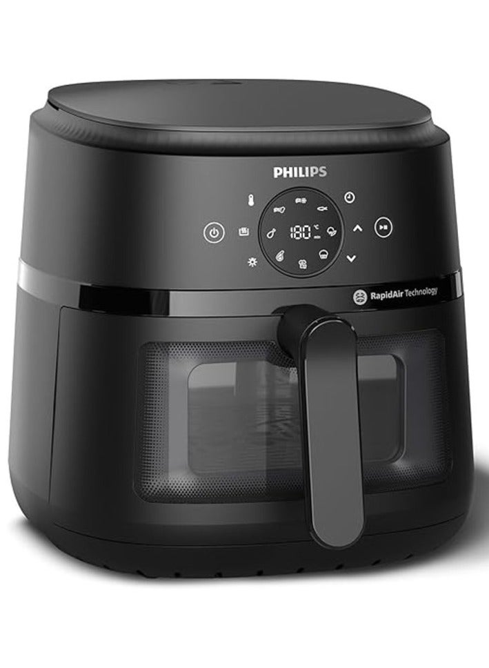 Philips Airfryer XL - 1700W, 50/60Hz, 6.2L, 1.2KGs, See-through Window, 13-in-1 Cooking Functions, Rapid Air Technology, Black - NA230/00 6.2 L 1700 W NA230/00 black - Image 2