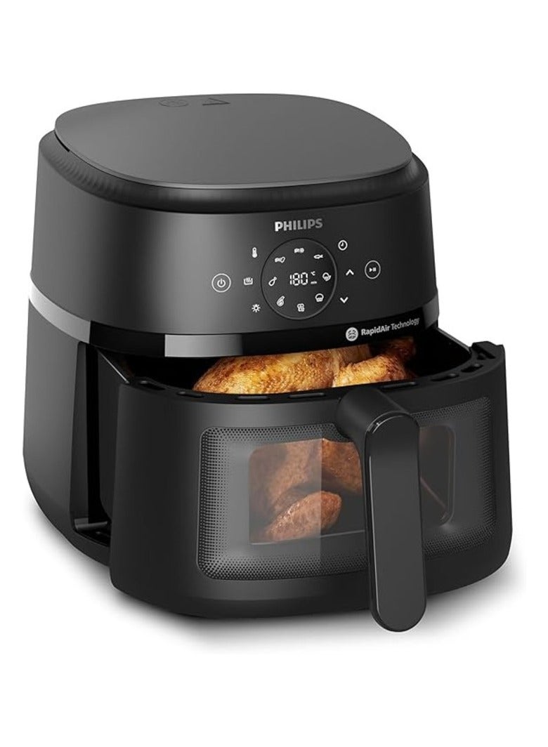 Philips Airfryer XL - 1700W, 50/60Hz, 6.2L, 1.2KGs, See-through Window, 13-in-1 Cooking Functions, Rapid Air Technology, Black - NA230/00 6.2 L 1700 W NA230/00 black - Image 4