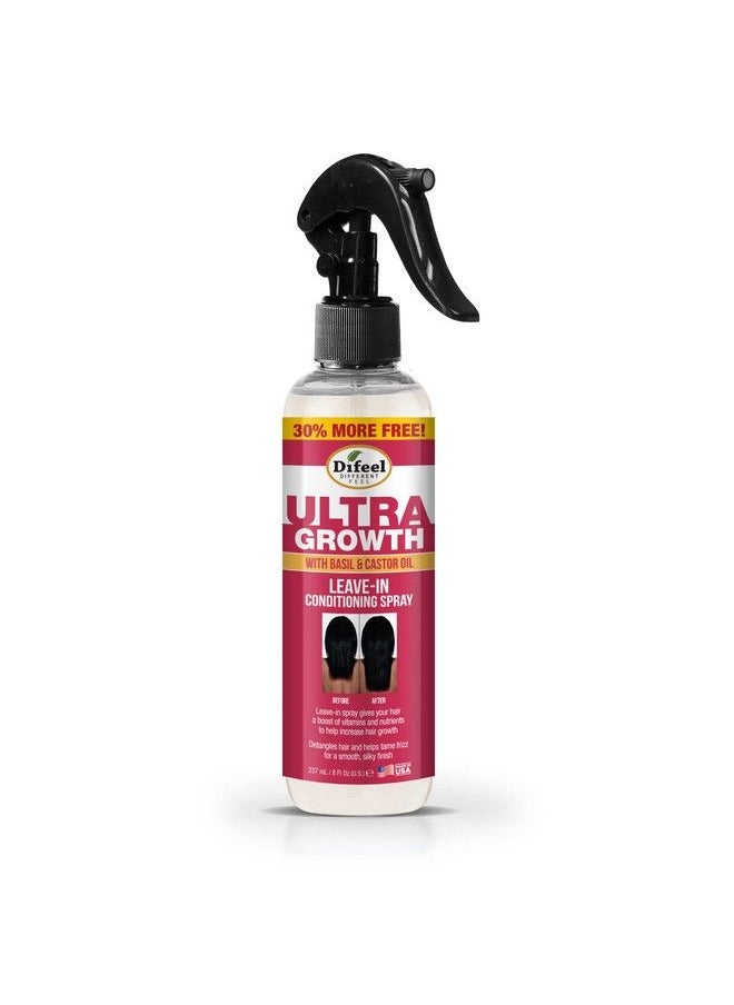 difeel - Ultra Growth Basil & Castor Hair Oil Leave In Conditioning Treatment 8 Oz. - Large Bottle - Image 1