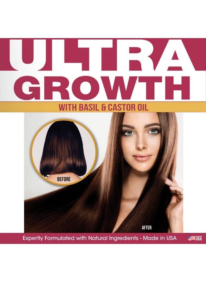 difeel - Ultra Growth Basil & Castor Hair Oil Leave In Conditioning Treatment 8 Oz. - Large Bottle - Image 1