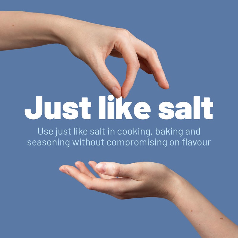 LOSALT - Reduced Sodium Salt | Original (non-iodised) | Great Tasting Salt Alternative/Substitute with 66% less sodium | 12.3oz/350g tub (pack of 1) - Image 4