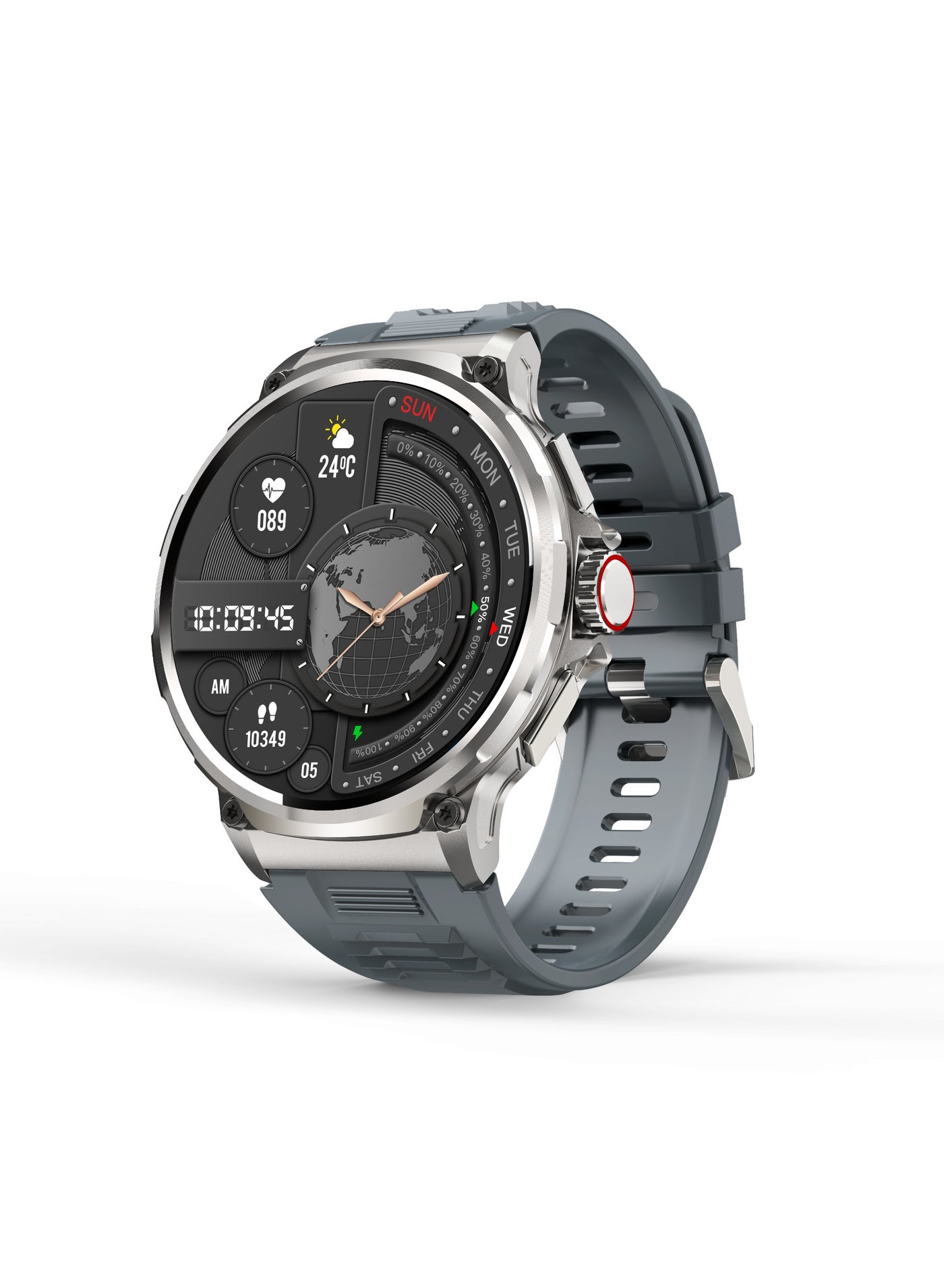 RollsTimi Men's Smart Bluetooth Sports Watch, All-Day Health Tracking, Sports And Sleep Monitoring, 1.85 Inch Hd Full Touch Screen, Bluetooth Call Answering And Dialing, Long Battery Life, RT V69