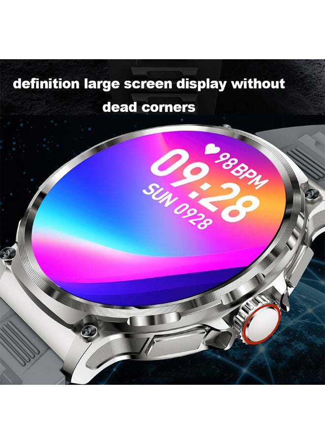 RollsTimi  Men's Smart Bluetooth Sports Watch, All-Day Health Tracking, Sports And Sleep Monitoring, 1.85 Inch Hd Full Touch Screen, Bluetooth Call Answering And Dialing, Long Battery Life, RT V69 - Image 4