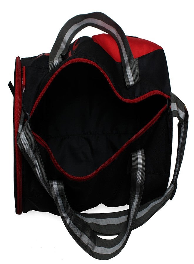 Sfane Sports Red & Black Gym Bag/Duffle Bag/Sports Bag/Shoulder Bag/Sports Bags/Gym Bags for Men & Women with Shoe Compartment (Red) - Image 5