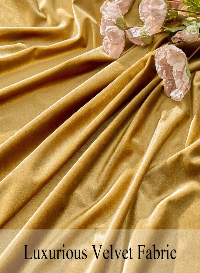 OMMATO Gold Velvet Rectangle Tablecloth 55x84 Inch Vintage French Table Cloth Retro Farmhouse Rustic Tablecloths Washable Table Cover for Christmas Party Wedding Kitchen Dinning Tabletop Decoration,Fall - Image 3