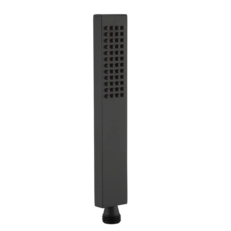 Asyas Square Solid Brass Hand Held Shower Head Black - Image 2